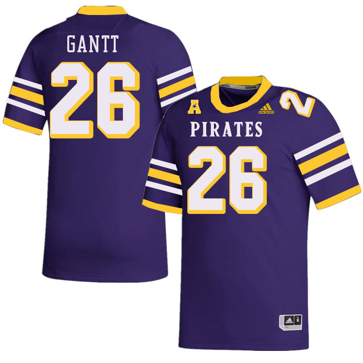 Men #26 DaMari Gantt ECU Pirates College Football Jerseys Stitched-Throwback